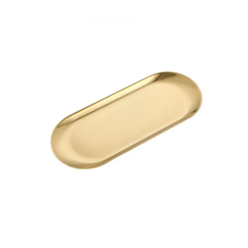 Stainless Steel Gold Dining Plate Dessert Plate