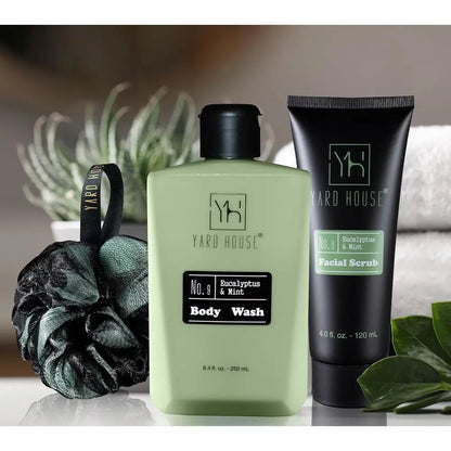 Mens Luxury Bath and Body Git Set or Him - Skin Care Kit in Eucalyptus and Mint - athers Day Birthday Chrisas Gits Ideas or Men