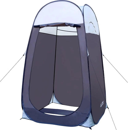 Extra-Large Pop-Up Shower Tent for Camping Privacy, Portable Changing Room Shelter 4'x4'x78"