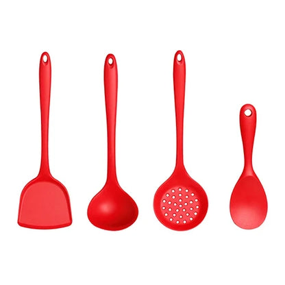 1-4Pcs Non-Stick Spatula Shovel Soup Spoon Colander Rice Scoop