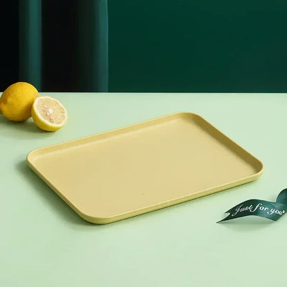 Wheat Straw Fruit Salad Tray Rectangular Dim Sum Dessert