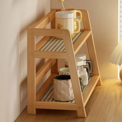 Wooden Storage Shelf for Kitchen