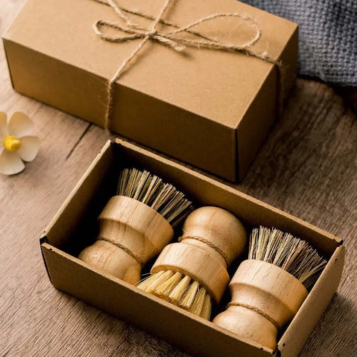 Natural dish cleaning brush Wooden Handle
