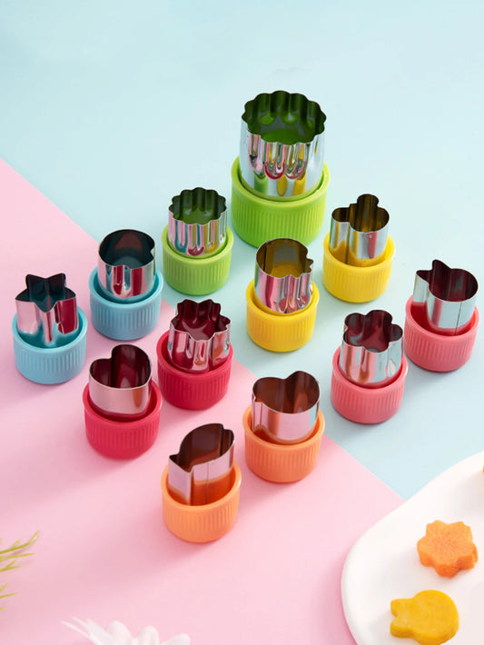 12 Pcs Vegetable Cutter Shapes Sets