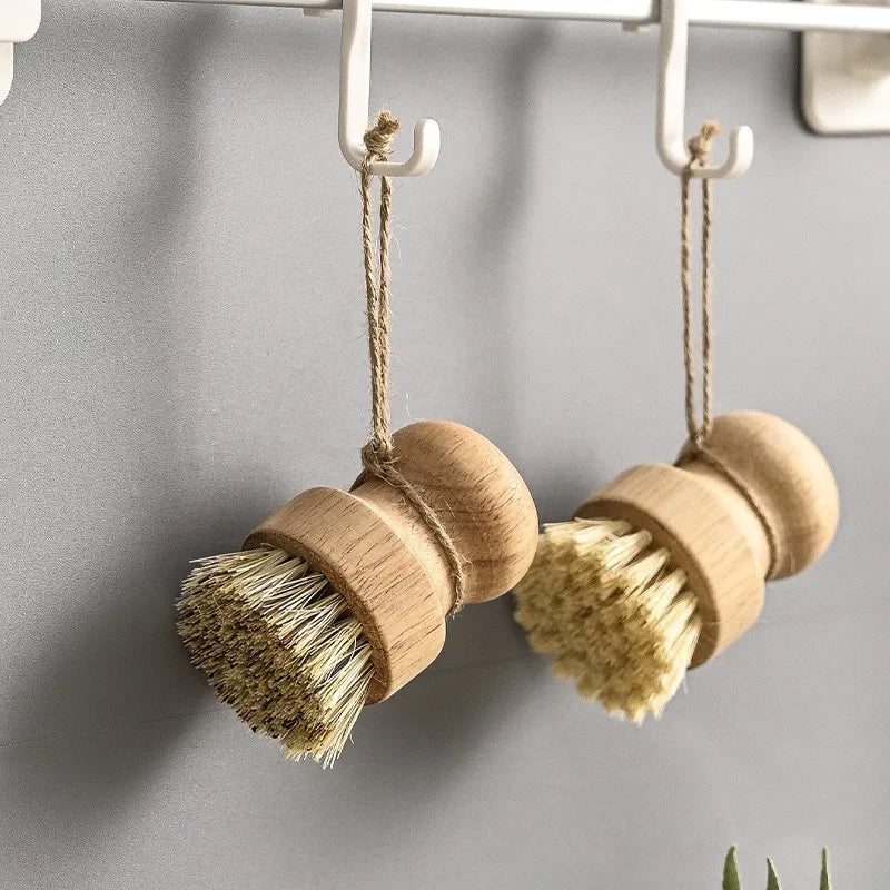 Natural dish cleaning brush Wooden Handle