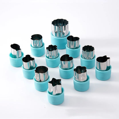 12 Pcs Vegetable Cutter Shapes Sets