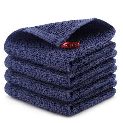4/6Pcs Cotton Dishcloth Soft Absorbent Kitchen Towel