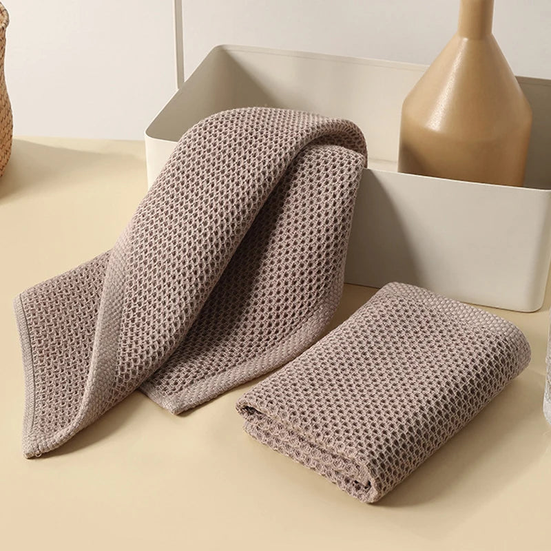 4/6Pcs Cotton Dishcloth Soft Absorbent Kitchen Towel
