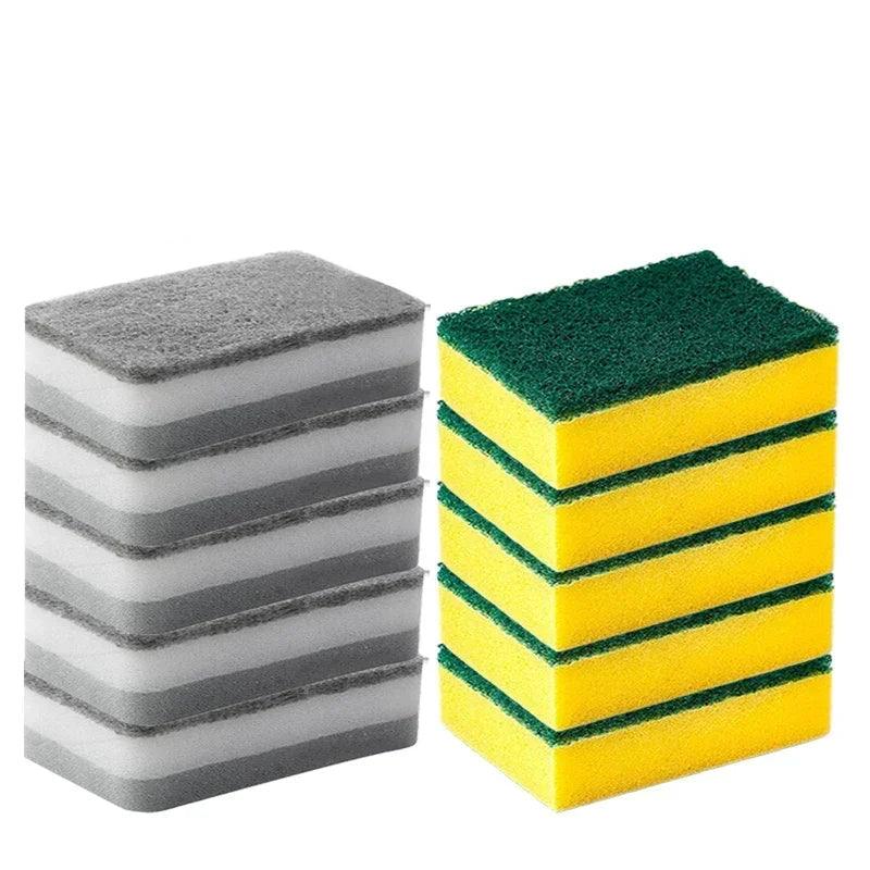 30/5Pcs Magic Cleaning Sponges Double-Sided Reusable Kitchen Sponge