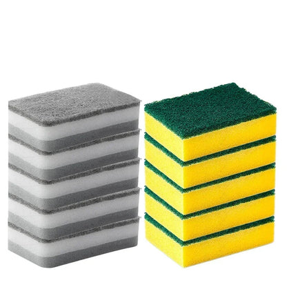 30/5Pcs Magic Cleaning Sponges Double-Sided Reusable Kitchen Sponge