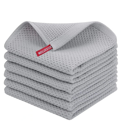 100% Cotton Dishcloth Ultra Soft Absorbent Kitchen Towel