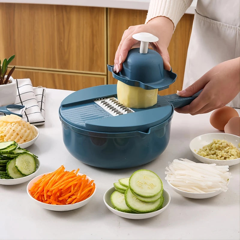 12-In-1 Multi-Functional Vegetable Chopper And Slicer