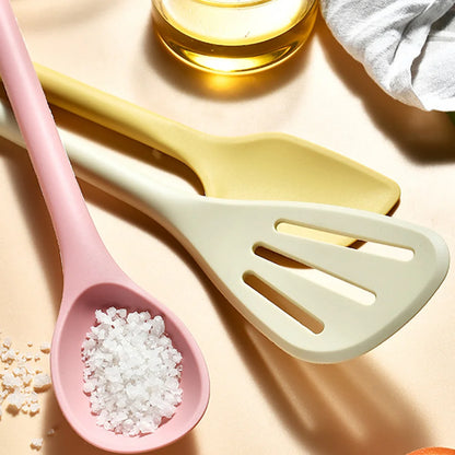 Silicone Kitchen Utensil Set With Non-Stick Silicone Spatula