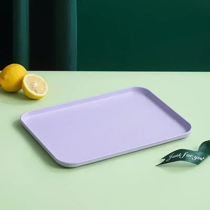 Wheat Straw Fruit Salad Tray Rectangular Dim Sum Dessert