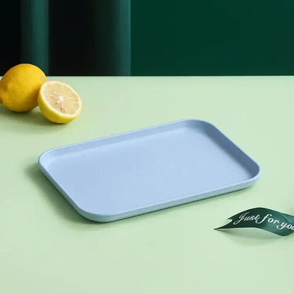 Wheat Straw Fruit Salad Tray Rectangular Dim Sum Dessert