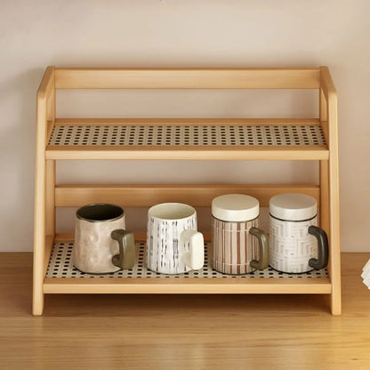 Wooden Storage Shelf for Kitchen