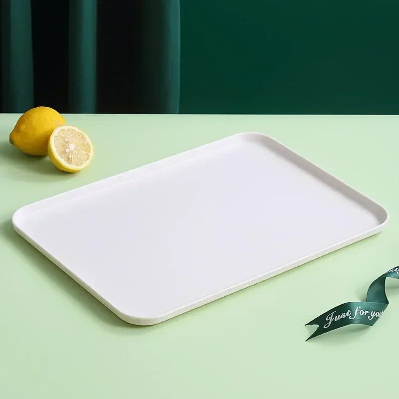 Wheat Straw Fruit Salad Tray Rectangular Dim Sum Dessert