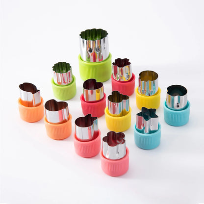 12 Pcs Vegetable Cutter Shapes Sets