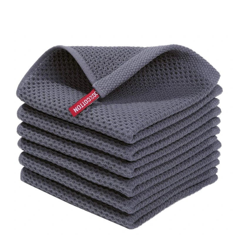 100% Cotton Dishcloth Ultra Soft Absorbent Kitchen Towel