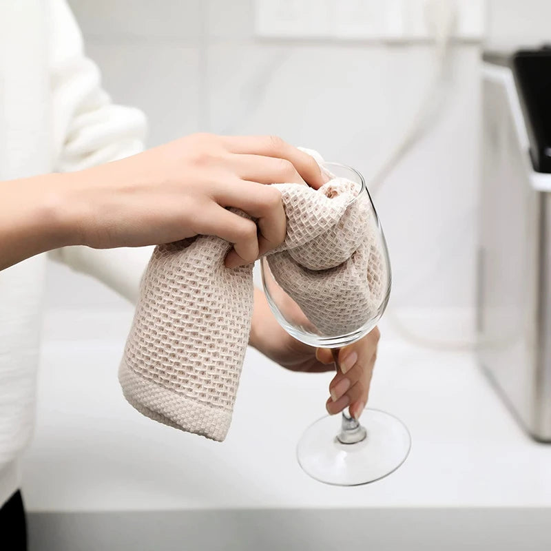 100% Cotton Dishcloth Ultra Soft Absorbent Kitchen Towel