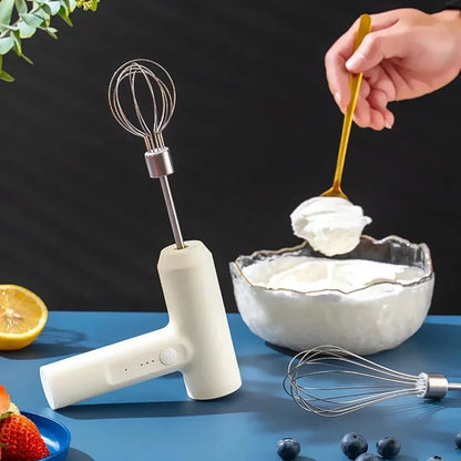 Handheld Electric Egg Beater Mini Battery Powered Milk Frother