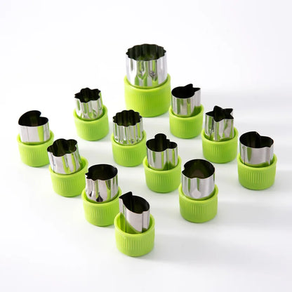 12 Pcs Vegetable Cutter Shapes Sets