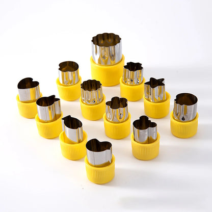 12 Pcs Vegetable Cutter Shapes Sets