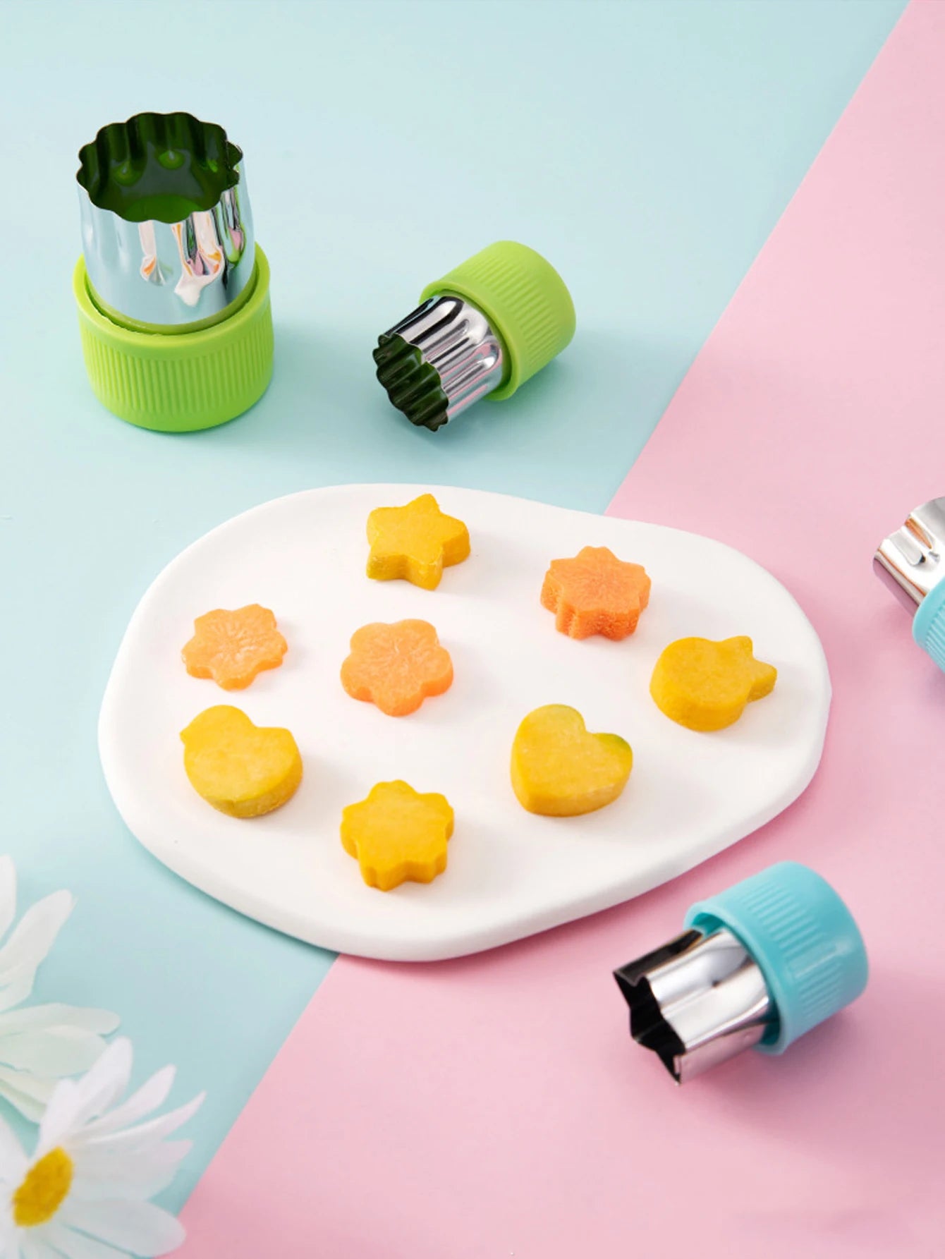 12 Pcs Vegetable Cutter Shapes Sets