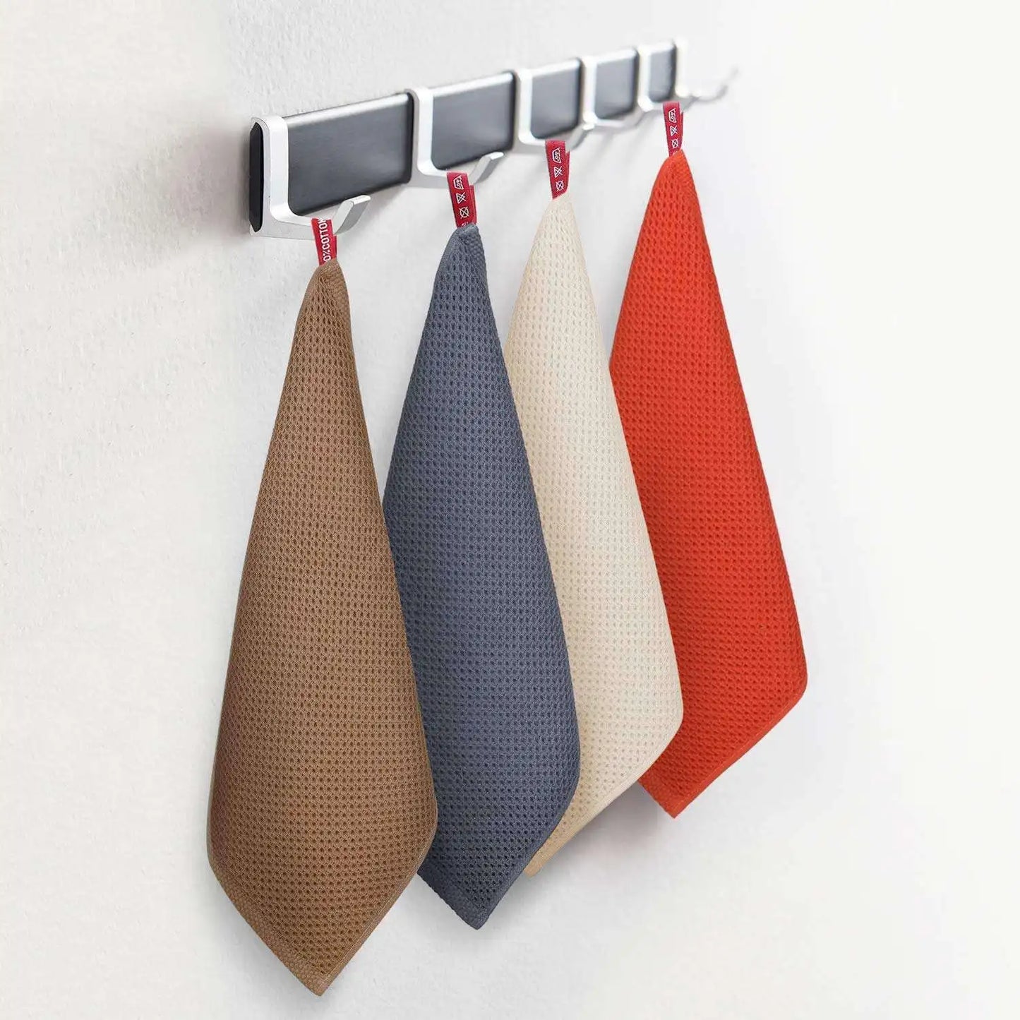 4/6Pcs Cotton Dishcloth Soft Absorbent Kitchen Towel