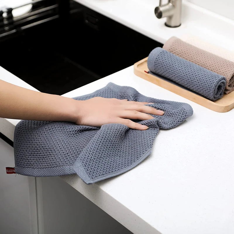 100% Cotton Dishcloth Ultra Soft Absorbent Kitchen Towel