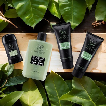 Mens Luxury Bath and Body Git Set or Him - Skin Care Kit in Eucalyptus and Mint - athers Day Birthday Chrisas Gits Ideas or Men