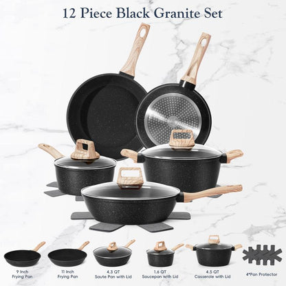 Granite Induction Cookware Set